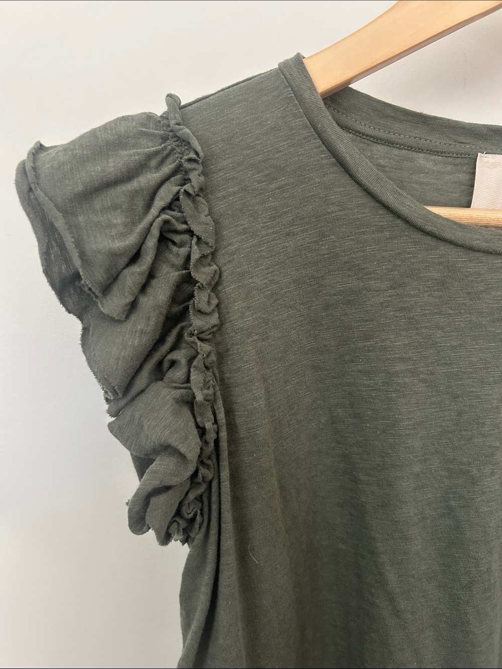 Double Flutter Sleeve Top - Picture 4 of 10